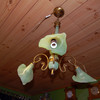 50ies ceiling lamp with threee arms