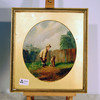 Painting boy with dog