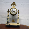 Bronze and marble clock
