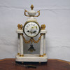 Bronze and marble clock
