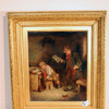 Painting, boy and teacher