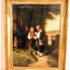 Painting, injured soldier